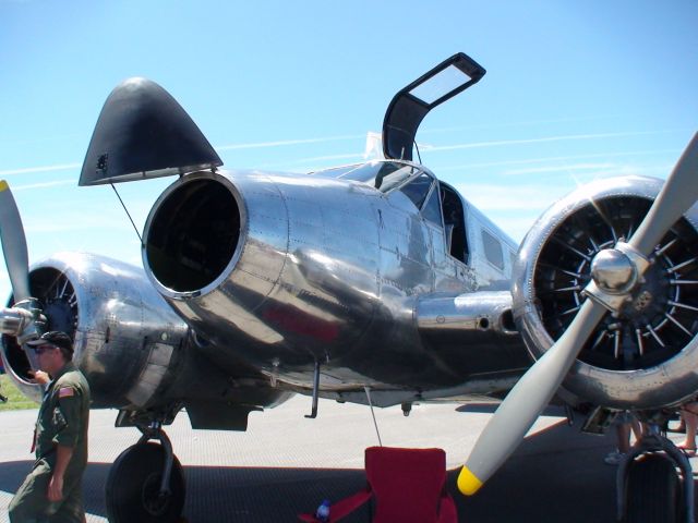 Beechcraft 18 (N45GC) - This is a Beech 18 (C-45) N45GC at the airshow at KBGM a few years ago.