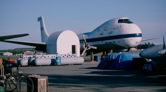 N549X — - Carvair rotting away at Fairbanks IAP 7-18-2003.