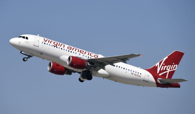 Airbus A320 (N625VA) - Departing LAX