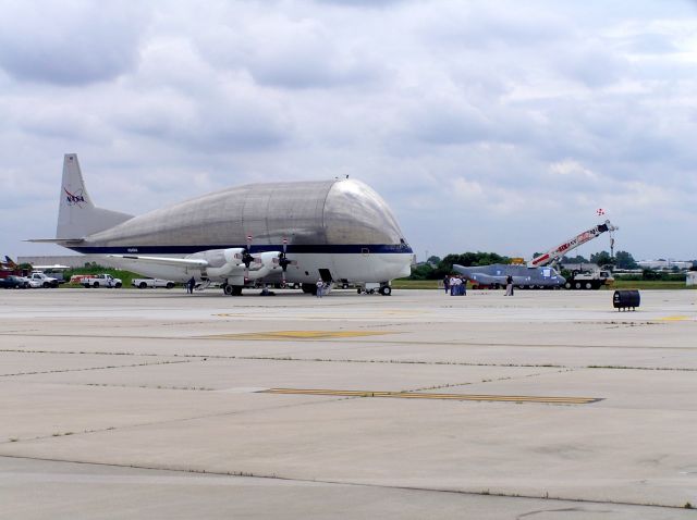 N941NA — - Guppy picking up a V-22 fuselage.