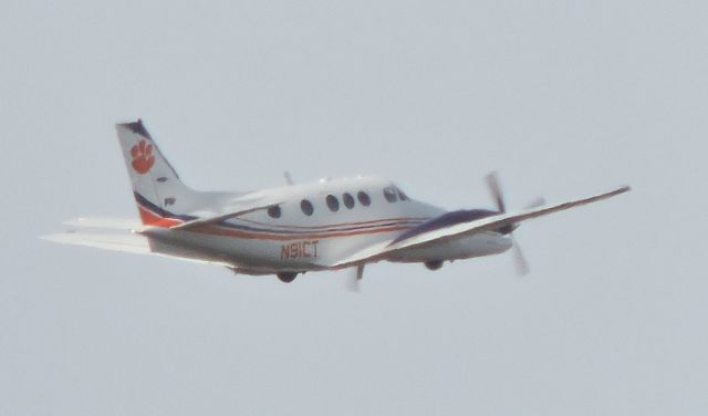 N91CT — - This Twin Engine Raytheon aircraft is shown here departing in the Winter of 2016.