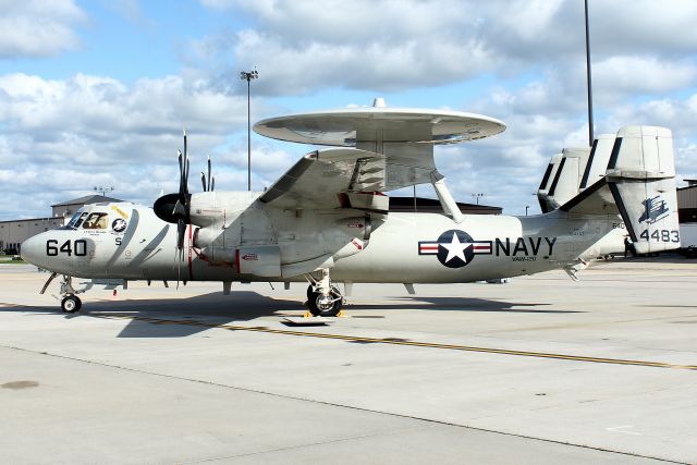 Grumman E-2 Hawkeye (16-4483) - From the Carrier Airborne Early Warning Squadron 120 (VAW-120), the Greyhawks, stationed at NAS Norfolkbr /br /br /Power In The Pines Open House and Air Show