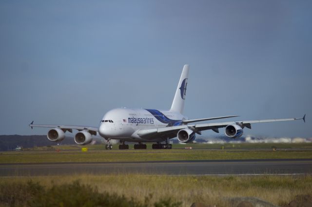 Airbus A380-800 (9M-NMA) - Only got to see this bird once and also very glad that i did!br /Taken right next to runway 34L.