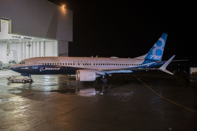 — — - Boeing Debuts First 737 MAX 8