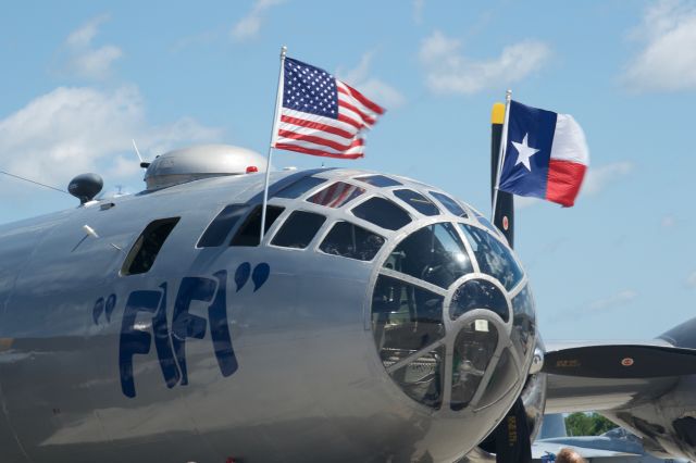 Boeing B-29 Superfortress (NX529B) - B-29 Fifi visits Charleston, SC - Flags