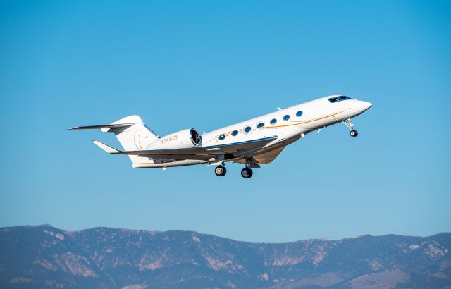 Gulfstream Aerospace Gulfstream G500 (N749CP) - Nice G500 departing BZN. 11-28-2023