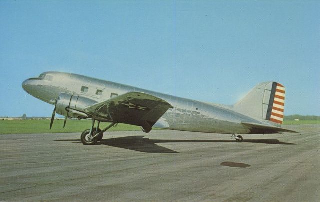 Douglas DC-3 (N6097C) - scanned from postcardbr /C-39