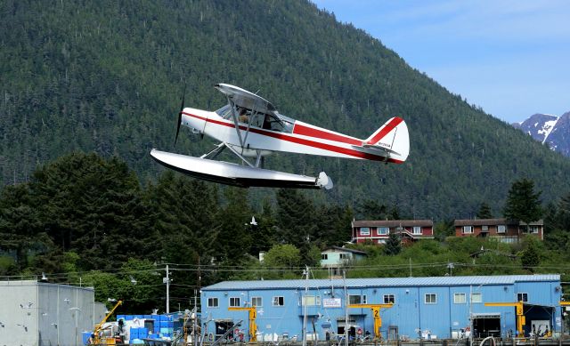 Piper L-21 Super Cub (N1203A) - Sitka Channel.. Seaplane dock