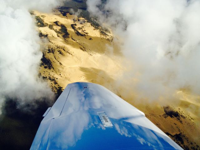 Lancair Legacy 2000 (VH-XTZ) - Descending over the Pinnacles Dessert, Western Australia