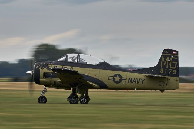 OE-ESA — - Red Bull owned T-28 Trojan during takeoff at Antidotum Air Show 2020