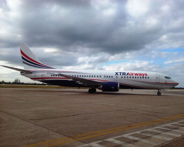 BOEING 737-400 (N285XA) - Operating in subservice MIA-SNU-MIA 19NOV2016