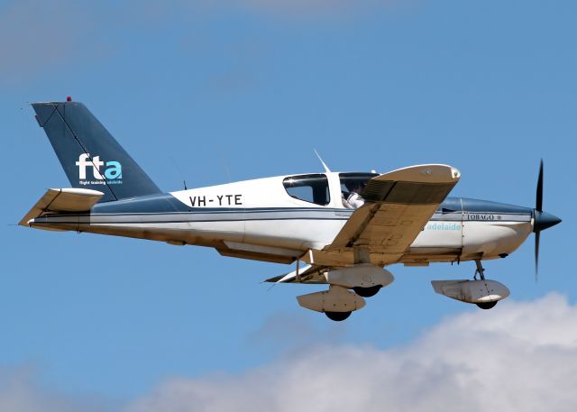 Socata Tobago (VH-YTE) - FLIGHT TRAINING ADELAIDE SOCATA TB-10 TOBAGO - REG VH-YTE (CN 1403) - PARAFIELD ADELAIDE SA. AUSTRALIA - YPPF (4/11/2014)CANON 550D WITH 300MM CANON LENS.