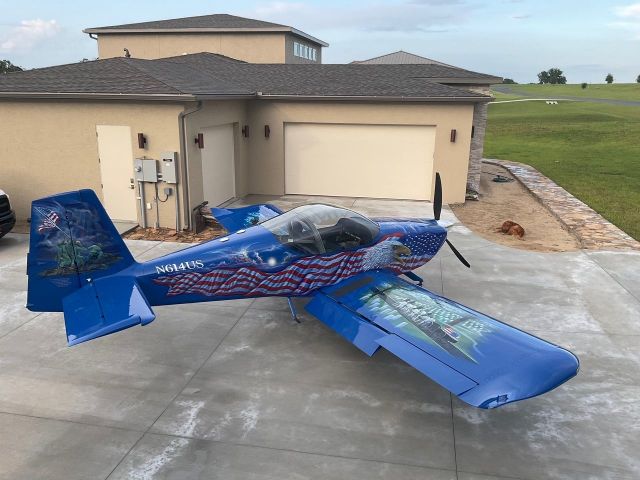 Vans RV-14 (N614US) - Photo was taken immediately after airbrushing was completed.