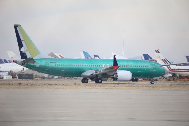 Boeing 737 MAX 8 (N4025T) - Southern California Logistics Airport