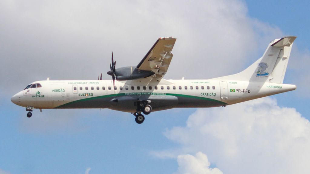 ATR ATR-72 (PR-PFD) - Visita do ATR-72 (matrícula PR-PFD) da @imetamemetalmecanica , ao Aeroporto Internacional de São Luís, em 10.11.2022.