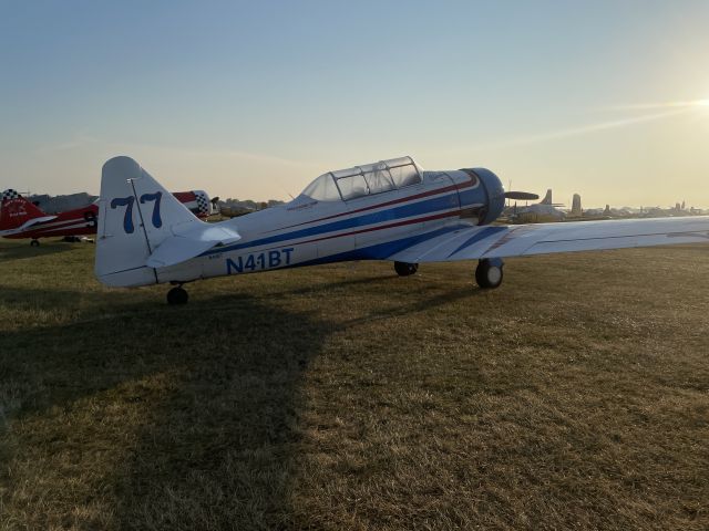 North American T-6 Texan (N41BT) - OSH 23 Sunrise