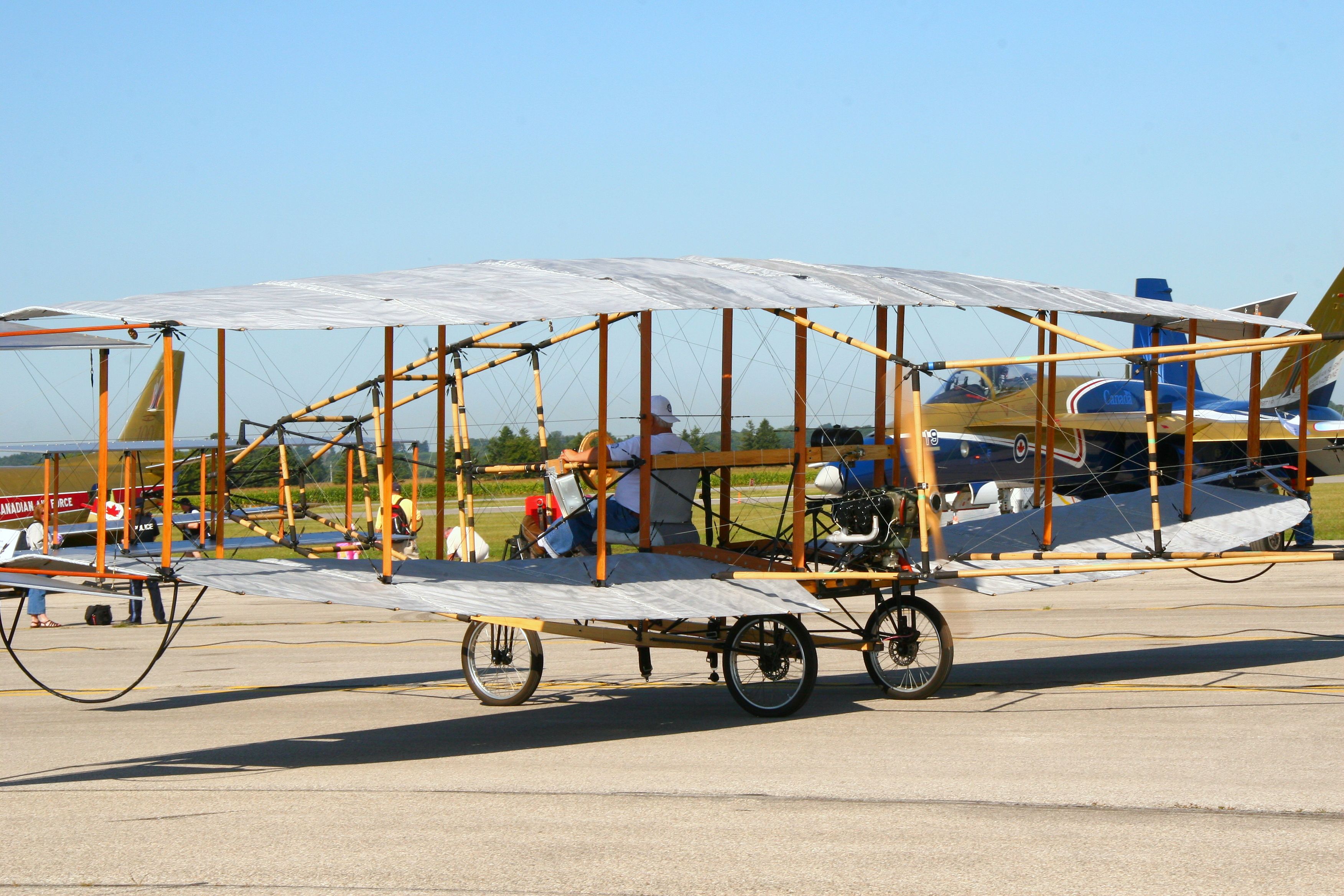 — — - Built to commemorate the 100th anniversary of powered flight in Canada, this replica flew in 2009 and was very popular on the air show circuit that year.