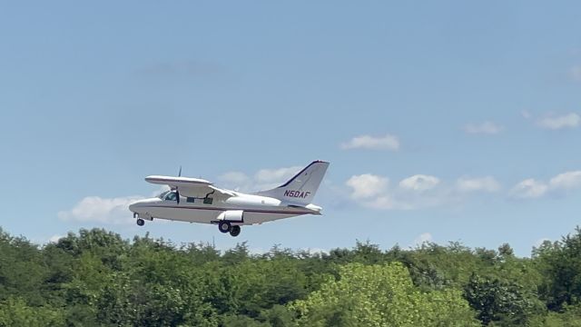 Mitsubishi MU-2 (N50AF) - Just after rotation, taken from FBO observation deck