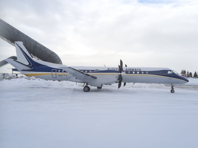 Saab 2000 (N687PA) - Parked at Raspberry Road hardstand