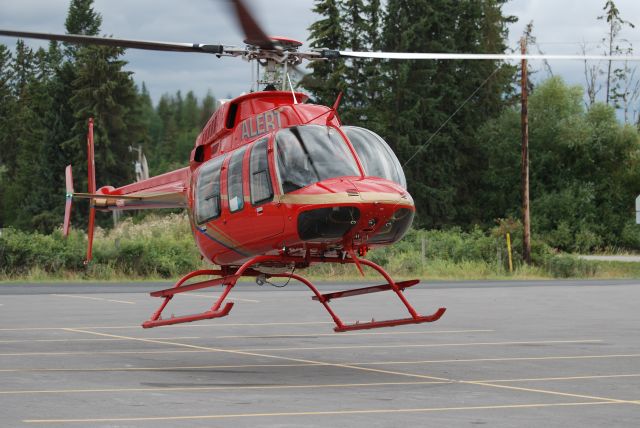 Bell 407 (N407KH) - A.L.E.R.T. lifting off from a PR mission.