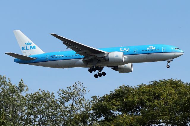 Boeing 777-200 (PH-BQG) -  KLM 641 arriving from Amsterdam Schiphol Airport