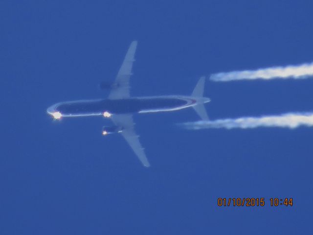 Airbus A321 (N540UW) - U.S. Airways flight 2068 from PHX to CLT over Southeastern Kansas at 35,000 feet.