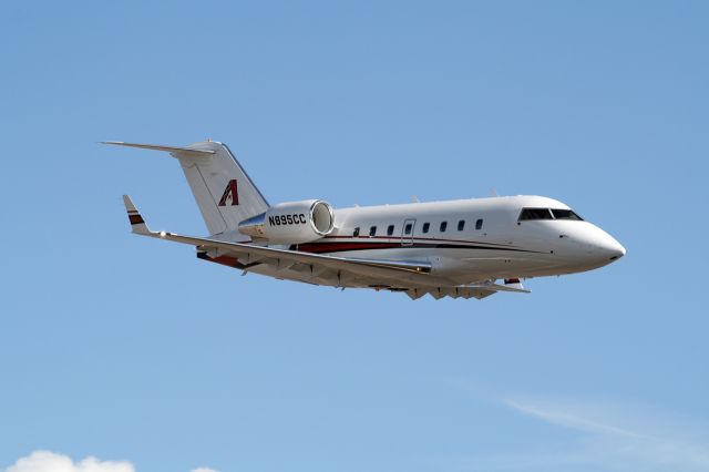 Canadair Challenger (N895CC) - The Arizona Diamondbacks Challenger 600 makes an impromptu fly-by - Scottsdale Air Fair - November 5, 2011