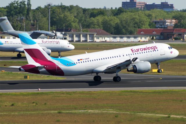 Airbus A320 (D-ABHF) - Airbus A320-214, Eurowings, D-ABHF, EDDT Airport Berlin-Tegel, 08.May 2018