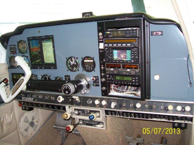 Beechcraft 35 Bonanza (N7911A) - New Panel.  iPad Mini fits nicely in middle.