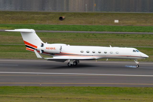 Gulfstream Aerospace Gulfstream V (N838KE) - Brand new G550 arriving from LGB on its delivery flight