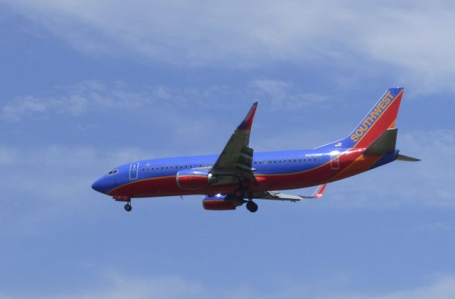 BOEING 737-300 (N378SW) - Shown here is a Southwest Airline Boeing 737-300 a moment from landing in the Summer of 2016.