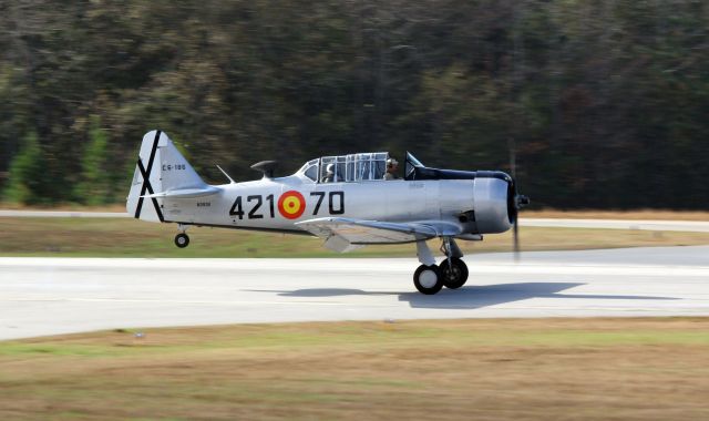 N39311 — - AT-6 landing on runway 31 at Falcon Field- Peachtree City, Ga.