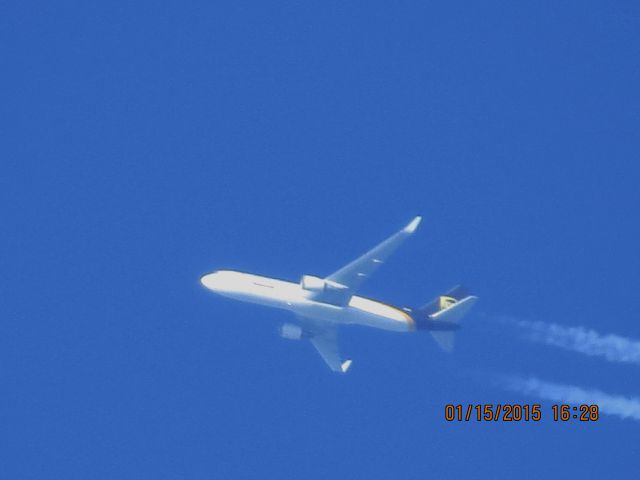BOEING 767-300 (N301UP) - UPS flight 2916 from SDF to LGB over Southeastern Kansas at 34,000 feet.