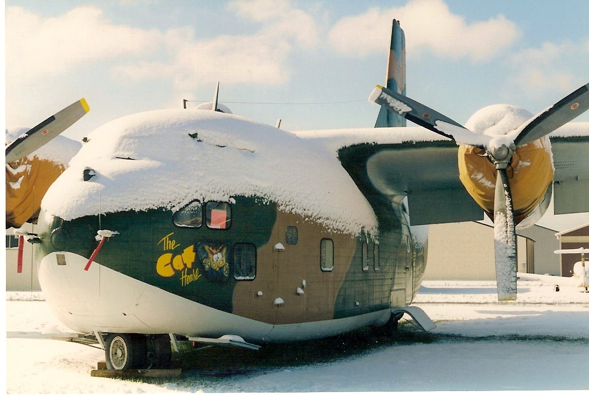 FAIRCHILD (1) Provider — - Late season snow in May, at Anoka county airport, just north of Minneapolis MN in 1994.  The Cat House