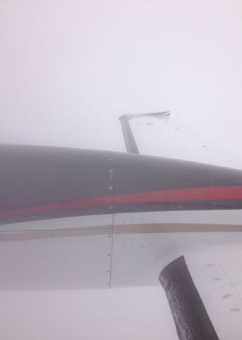 Cessna Conquest 2 (N825PF) - Houston Exec to Pearsall. A little icing....