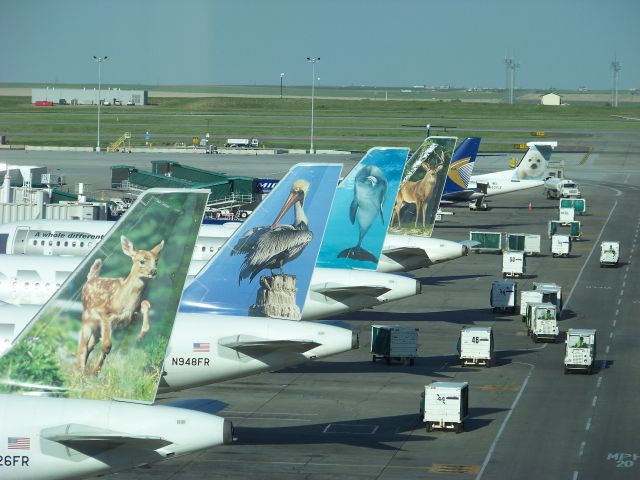 — — - Frontier line at KDEN