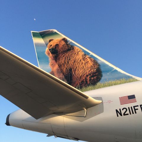 Airbus A320 (N211FR) - Griswold the Bear