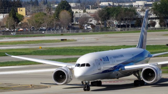 Boeing 787-8 (JA828A) - JA828A / Boeing 787-8 Dreamliner br /2015-03-01 NH172 Tokyo (NRT)-->San Jose (SJC) 17:51JST-->Landed 10:04