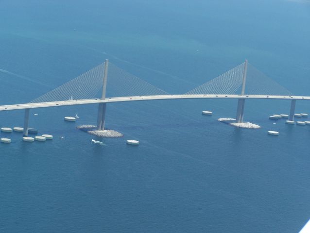 Piper Cherokee (N5187L) - Sunshine Skyway, St. Petersburg Fla. from 1200ft