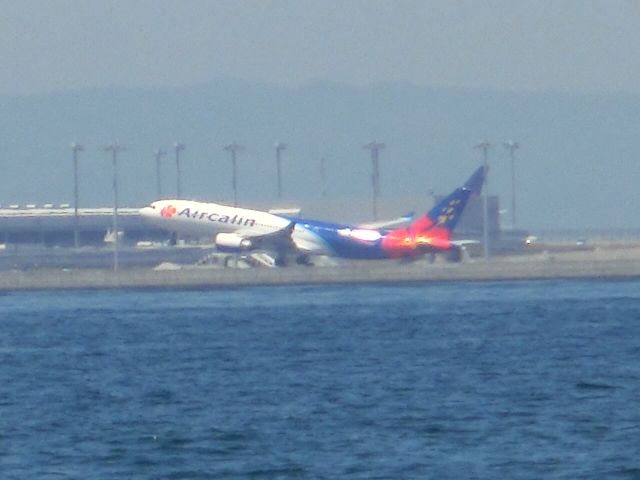 Airbus A330-200 (FОJSE) - 対岸から。br /エア・カランの新塗装です。