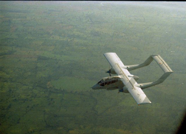 AWEFBRONCO — - USAF Rustic FAC over Cambodia in summer 1971 from cockpit of AC-119G Shadow Gunship on close air support mission of Cambodian troops near Phnom Penh, Cambodia.