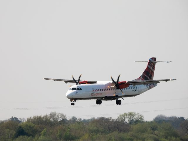 ATR ATR-72 (G-LMTD) - On the approach to Manchester Airport Runway