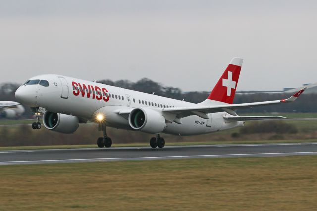 Airbus A220-300 (HB-JCP) - SWR391 on the way back to Zurich