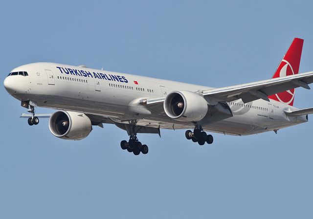 BOEING 777-300ER (TC-JJK) - Landing at the LAX.