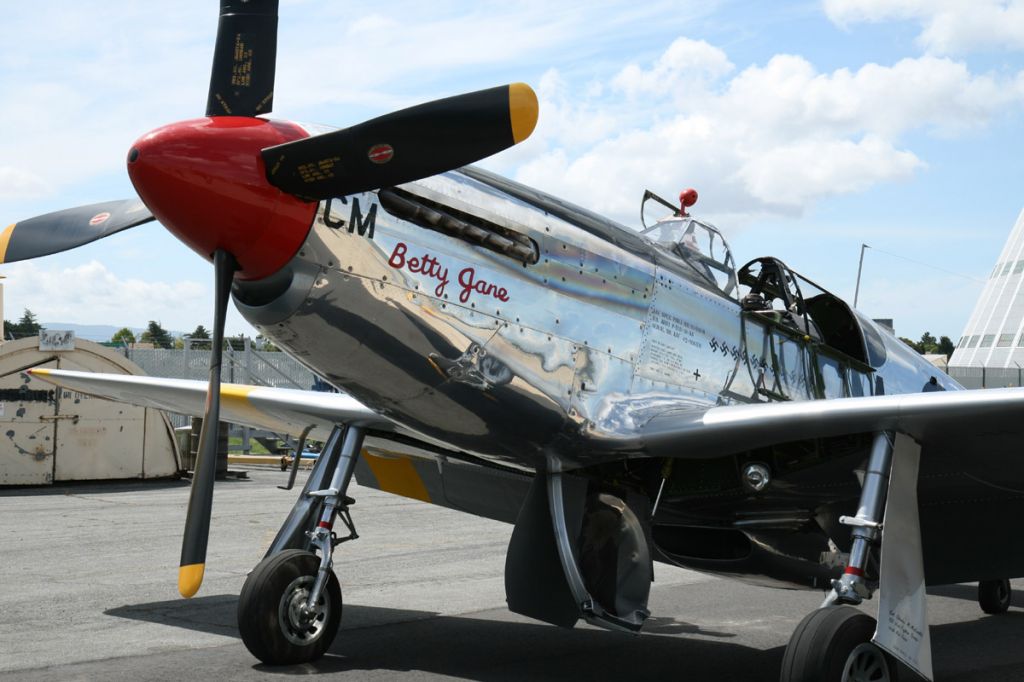 North American P-51 Mustang (NL251MX) - Collings Foundation visit to Moffett Federal Airfield 2010.