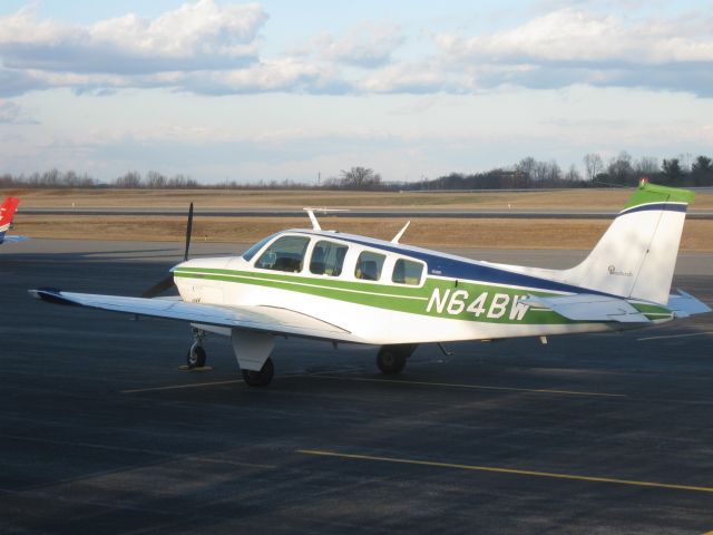 Beechcraft Bonanza (36) (N64BW) - Parked on the general aviation ramp at LYH.