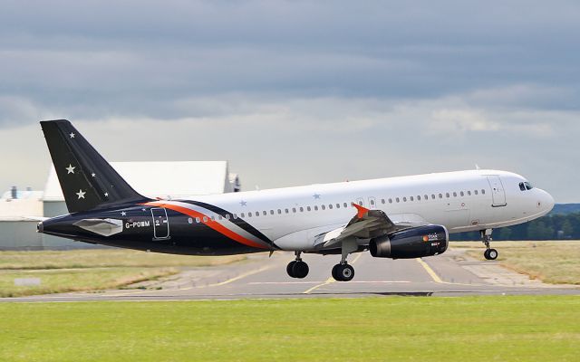 Airbus A320 (G-POWM) - titan airways a320-232 g-powm training at shannon 20/6/18.