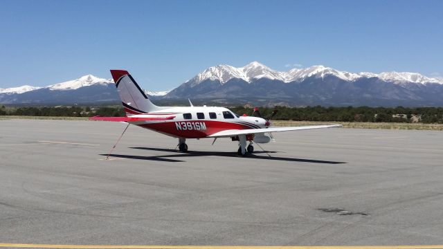 Piper Malibu Mirage (N391SM) - N391SM on the ramp at Kank