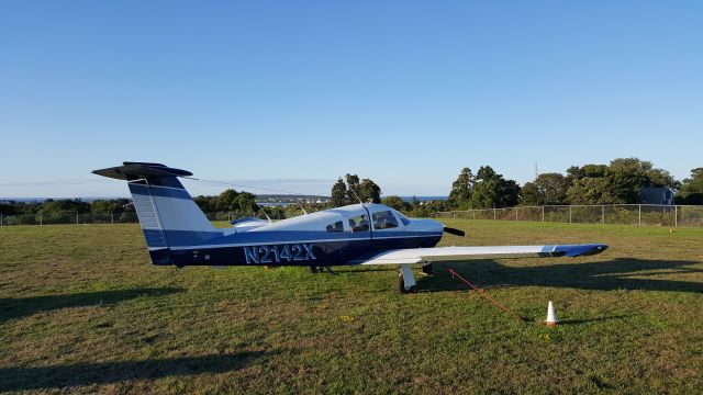 Piper Arrow 4 (N2142X) - At Block Island Airport.