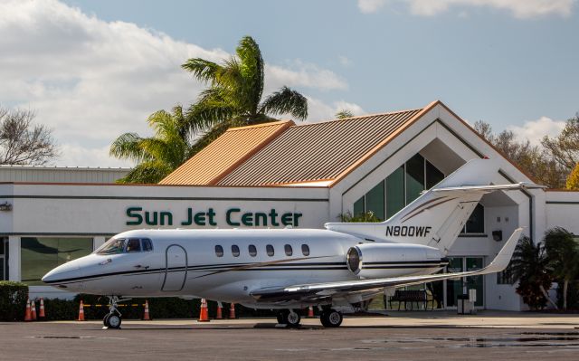 Hawker 800 (N800WF) - Hawker 800 at Sun Jet Center FBO br /KVRB 2021